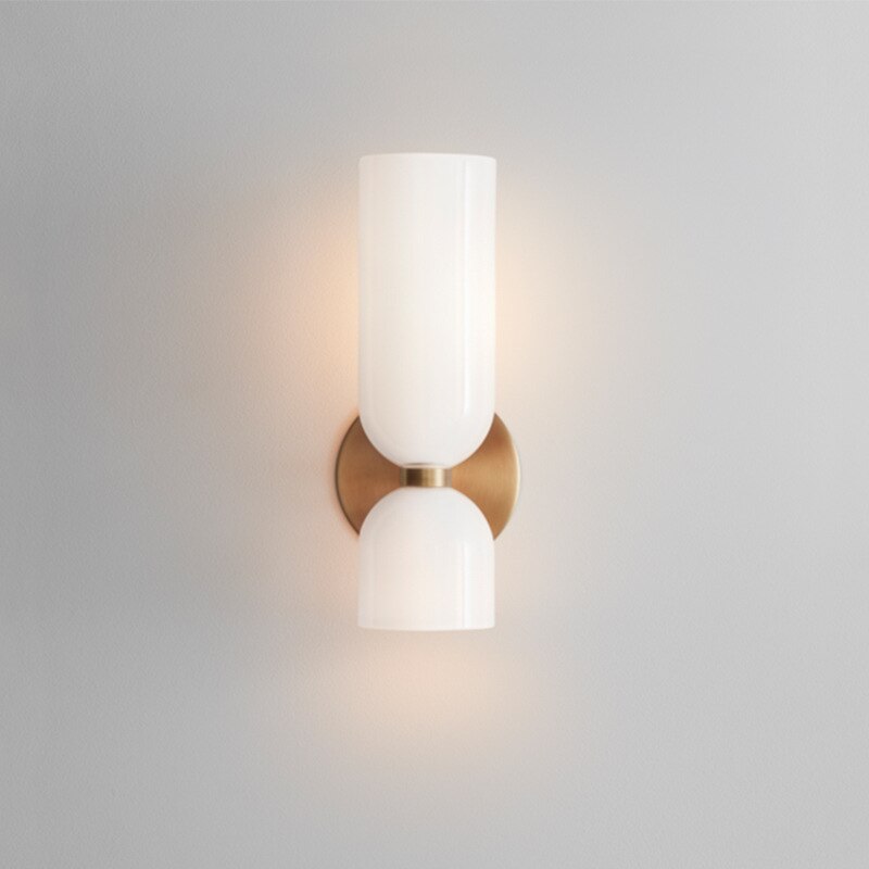 Nordic Luxury Smoky Glass Wall Lamp