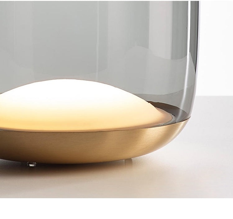 Dawnview Glass Cloche Table Lamp
