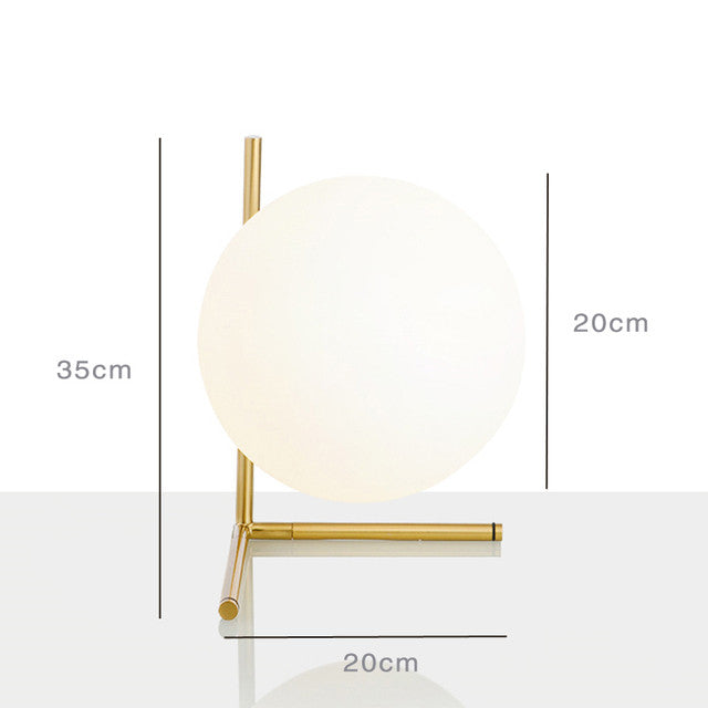 Sloped Globe Glass Pendant Light
