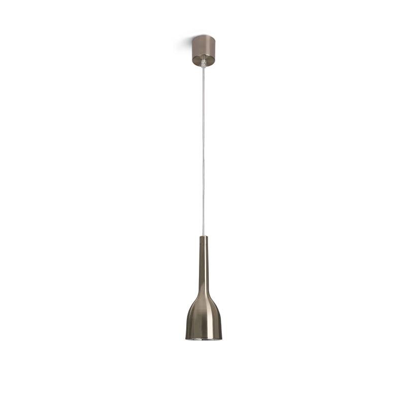 Dracy Metal LED Pendant Light, Polished Nickle