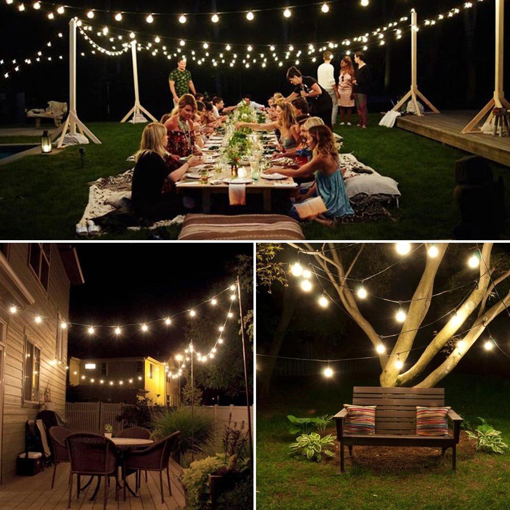 100-Light Indoor/Outdoor 42 ft. Solar String Light with Single Seeded Bulbs